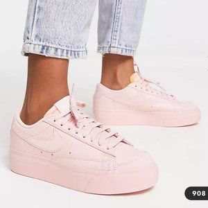 NEW Nike Blazer Low Platform sneakers in triple pink